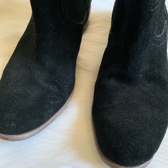 Lucky Brand Black Suede Western Booties - Picture 3 of 8